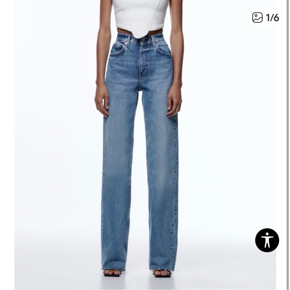 Zara 90’s High Rise Blue Women's Jeans